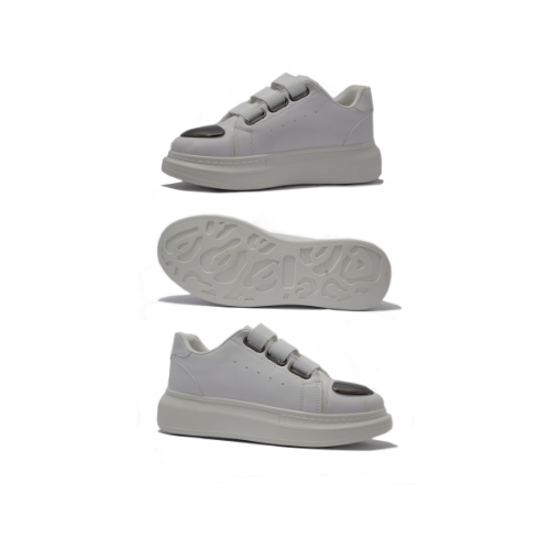 TOE CAP SNEAKERS WHITE